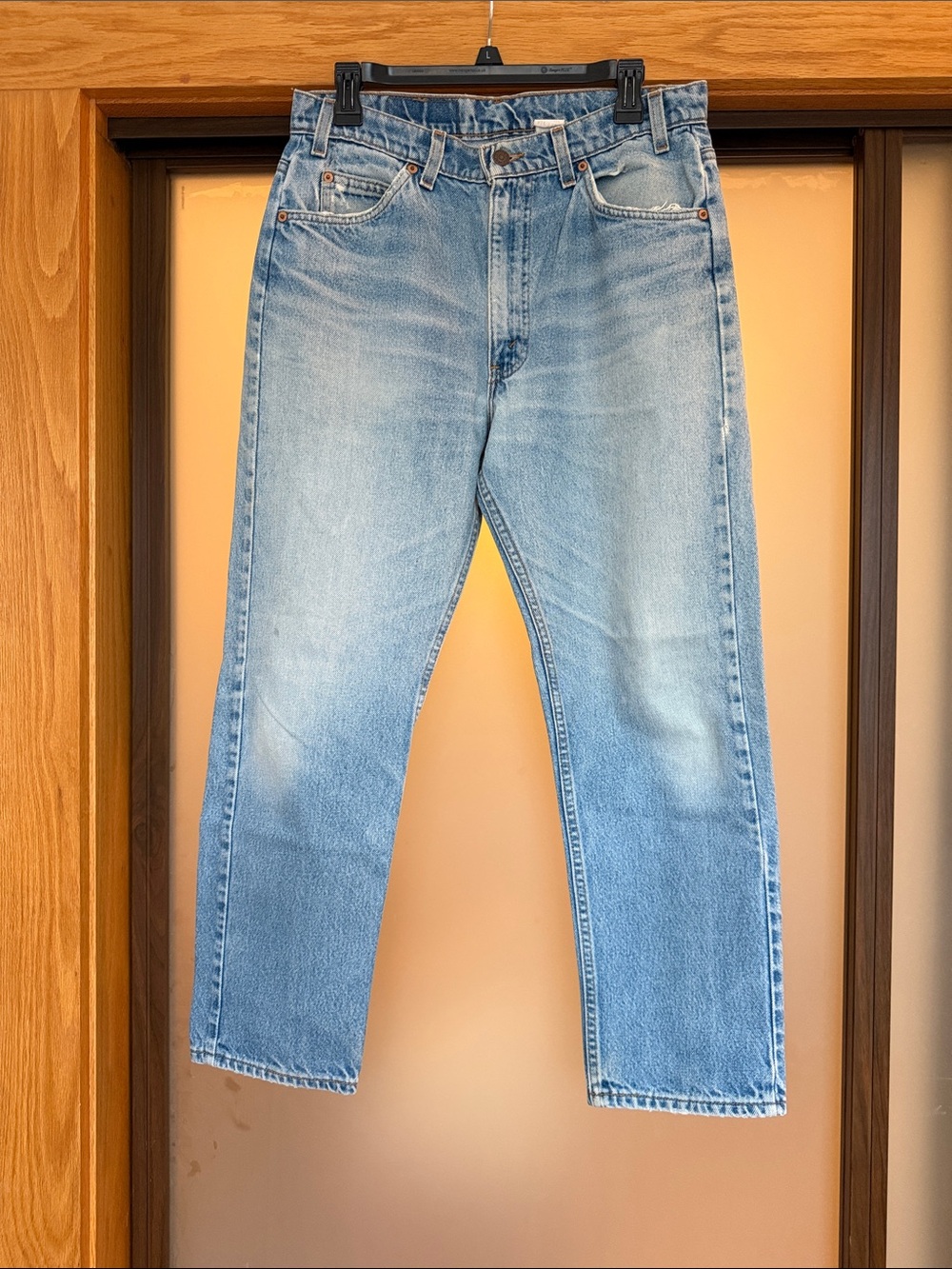 Vintage Orange Tab 505 Levi's Light Blue Straight Men’s Jeans